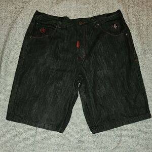 Men's Black Denim Shorts